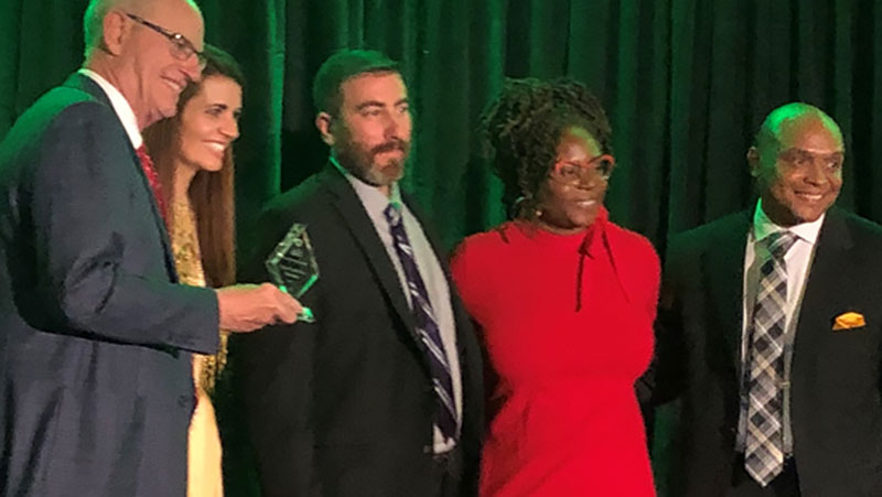 Coastal Foundation receiving Hero Awards